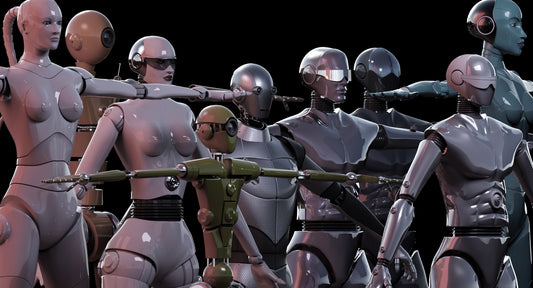 3D Robots from our Cyberius Series