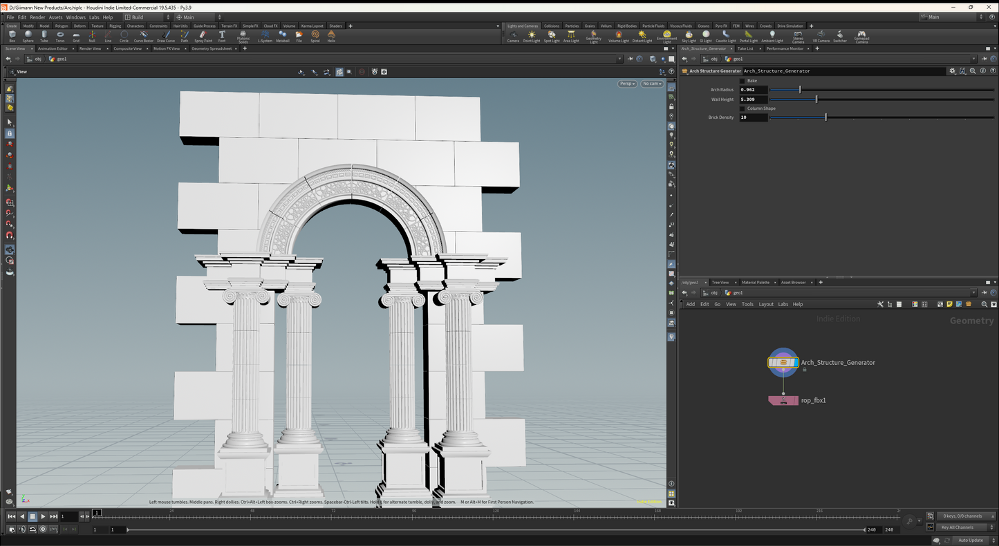 Architectural Archway Structure 01 HDA