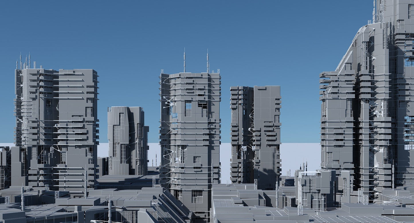 Futuristic Sci-Fi Skyscrapers 001