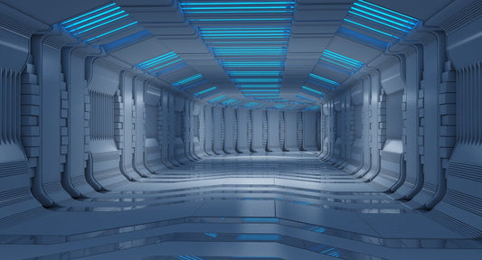 Futuristic Tunnel 9 3D Model