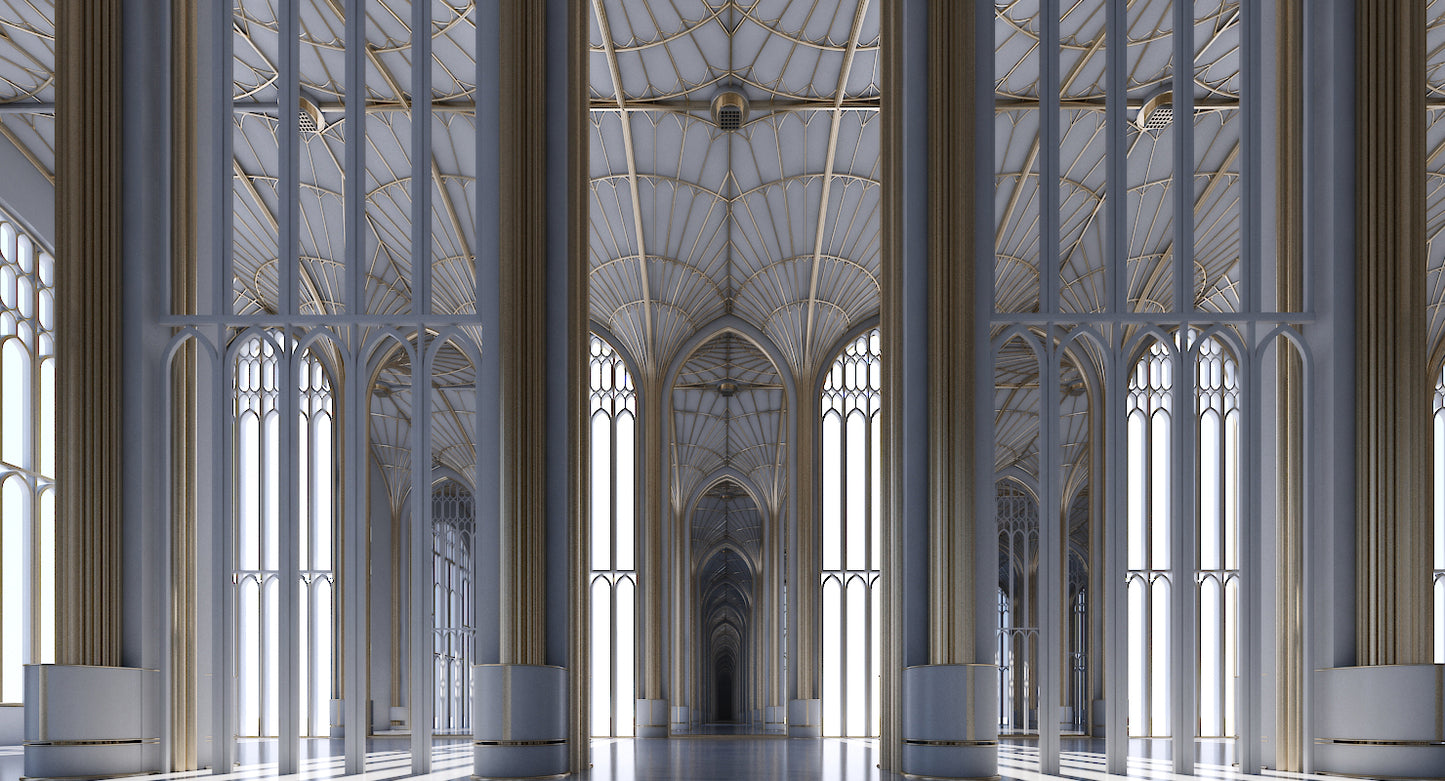 Classic Cathedral Interior 324