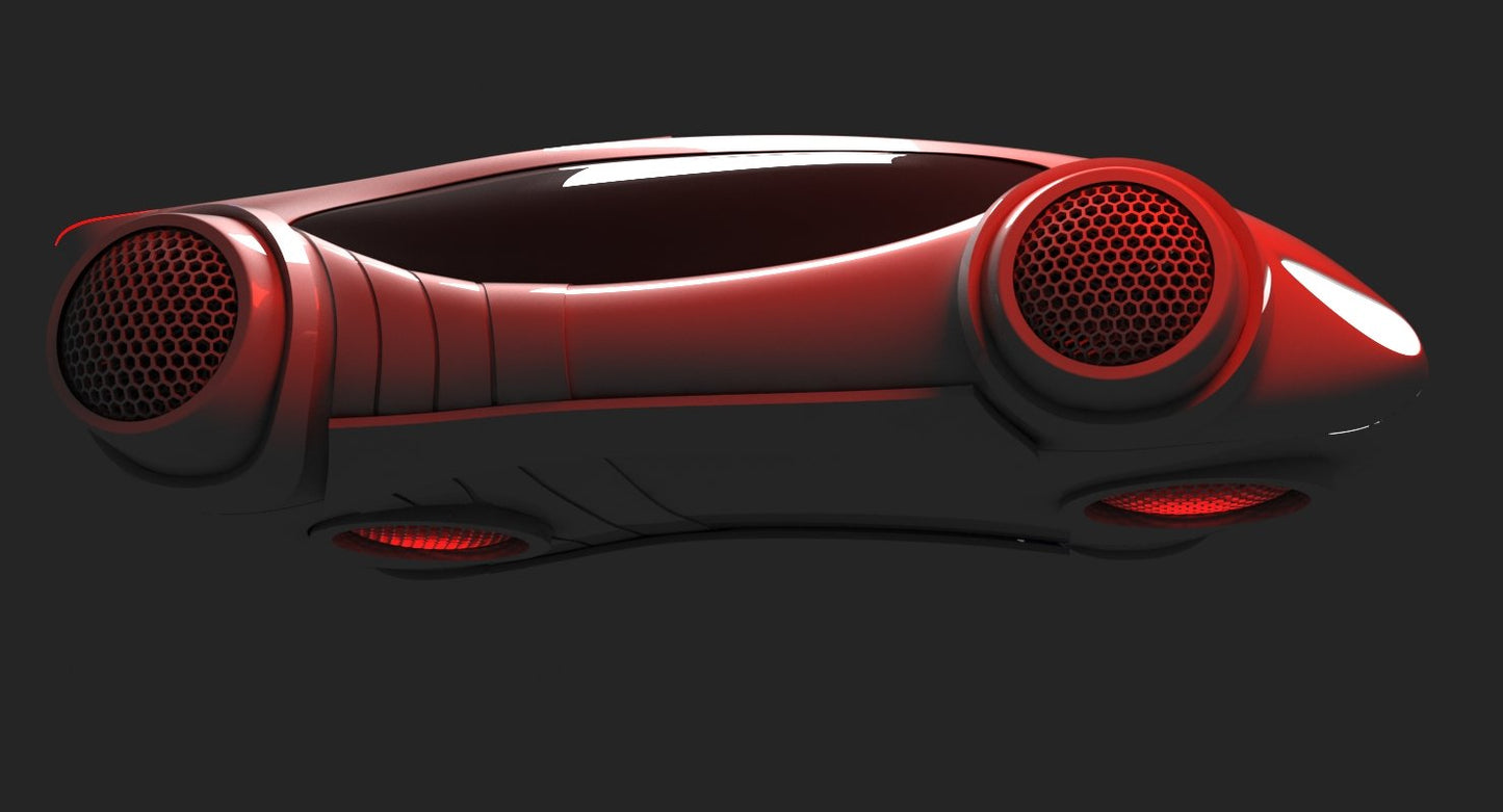 Futuristic Car HD 3D Model
