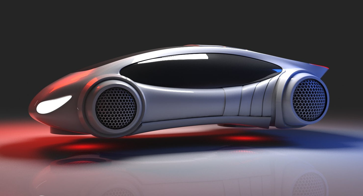 Futuristic Car HD 3D Model