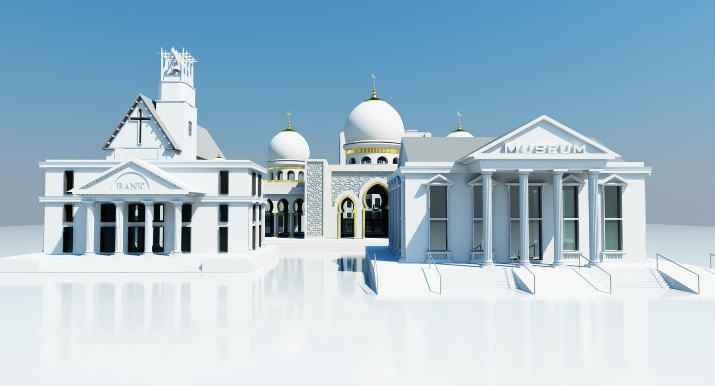 Public Buildings Symbol 2 3D Model