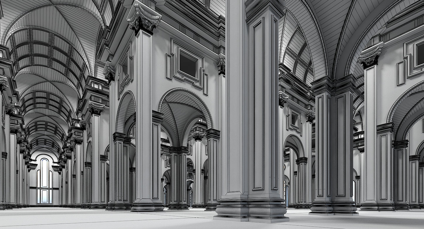 3D Classical Historic Interior