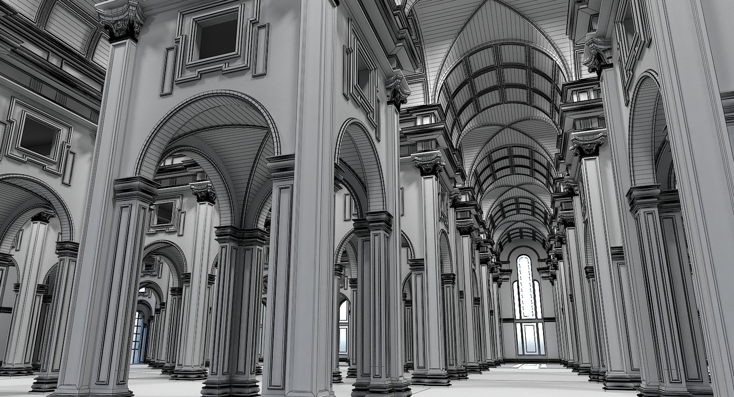 3D Classical Historic Interior