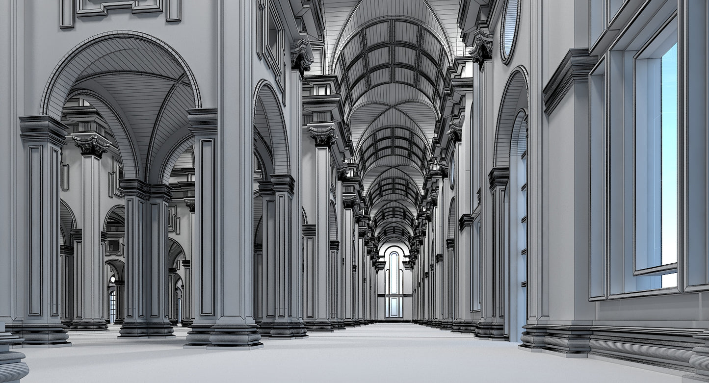 3D Classical Historic Interior