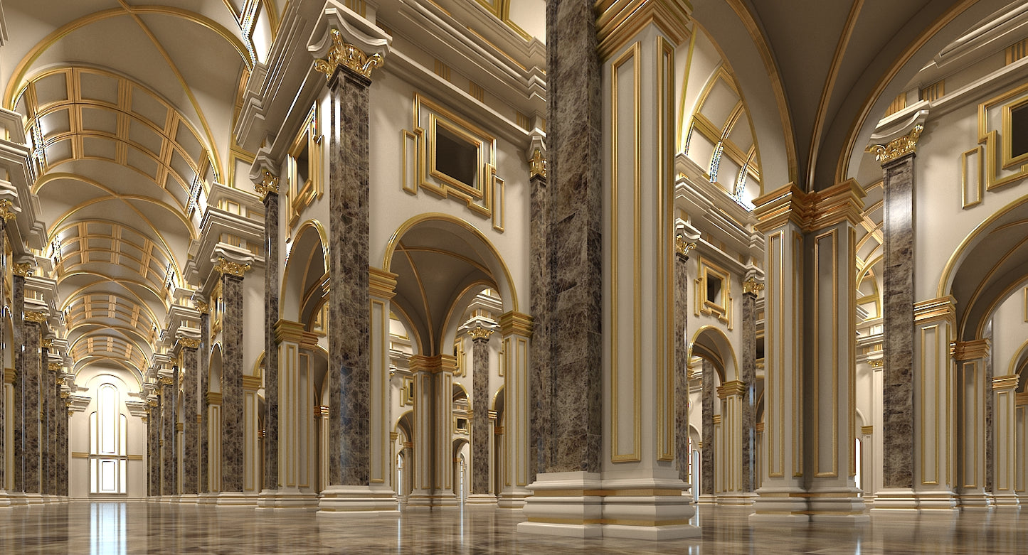 3D Classical Historic Interior