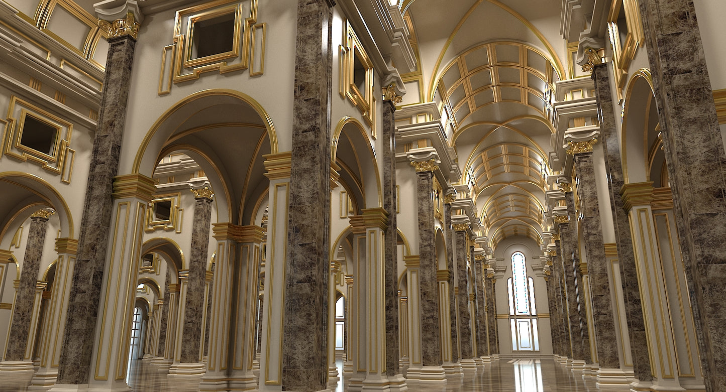 3D Classical Historic Interior