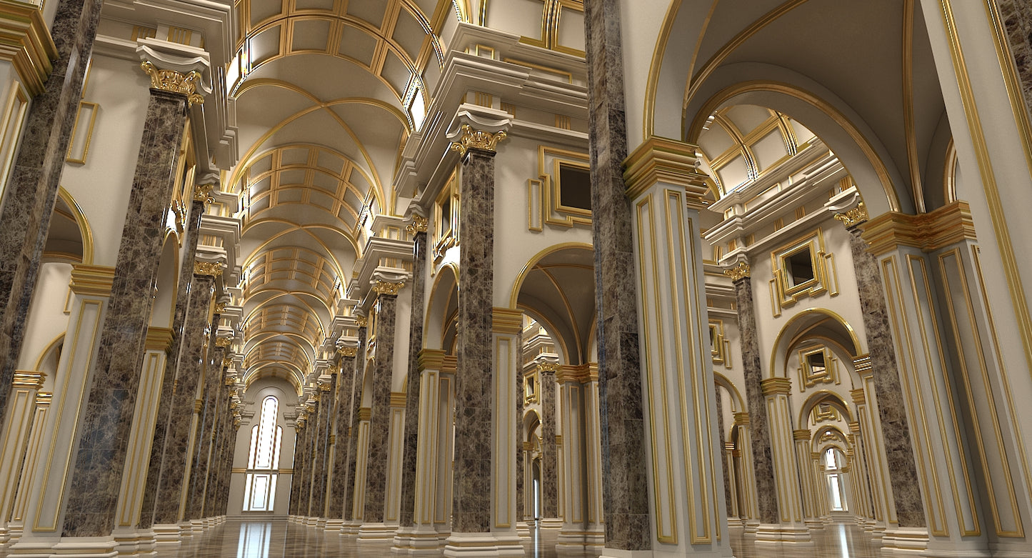 3D Classical Historic Interior