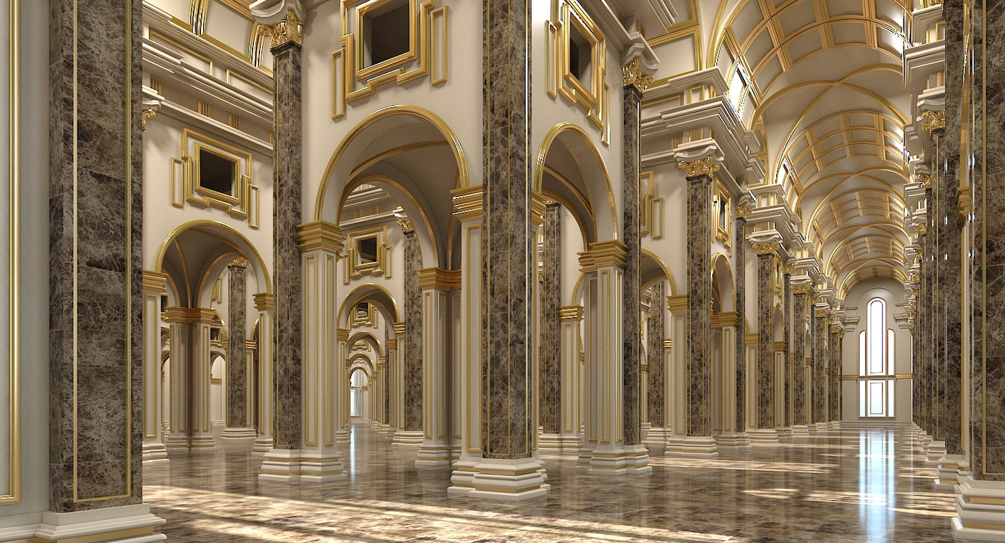 3D Classical Historic Interior