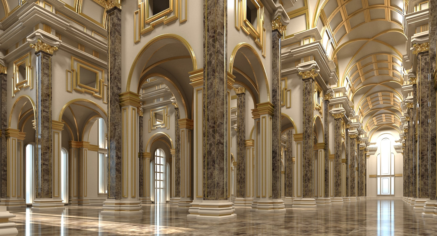 3D Classical Historic Interior