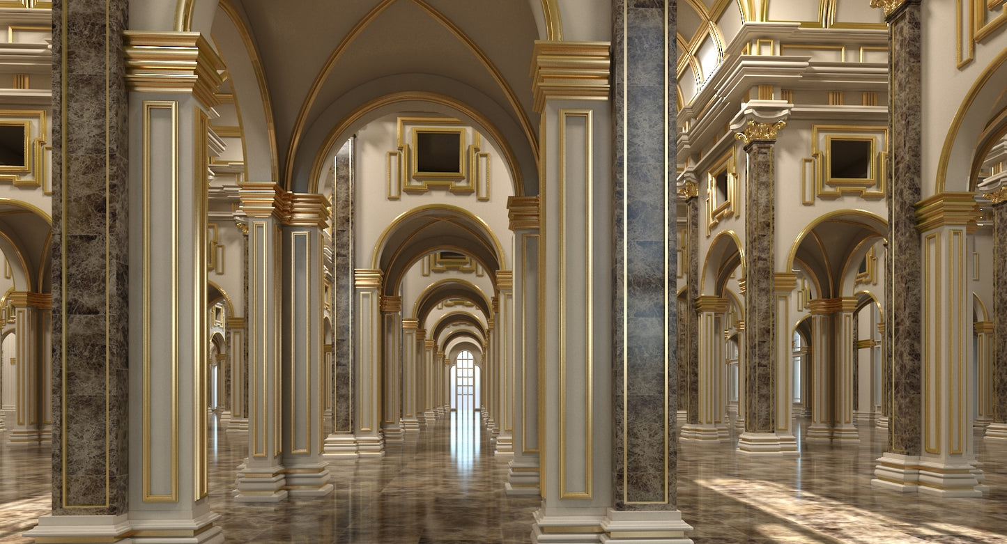 3D Classical Historic Interior