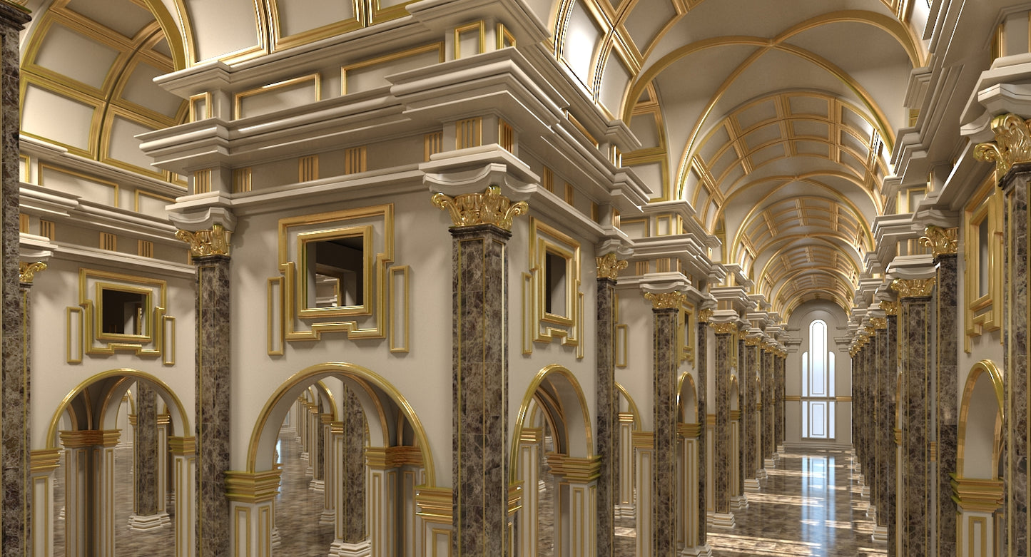 3D Classical Historic Interior