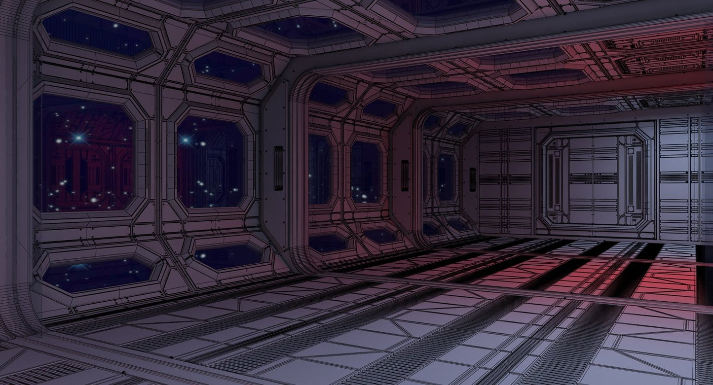 Sci Fi Interior 3 3D Model