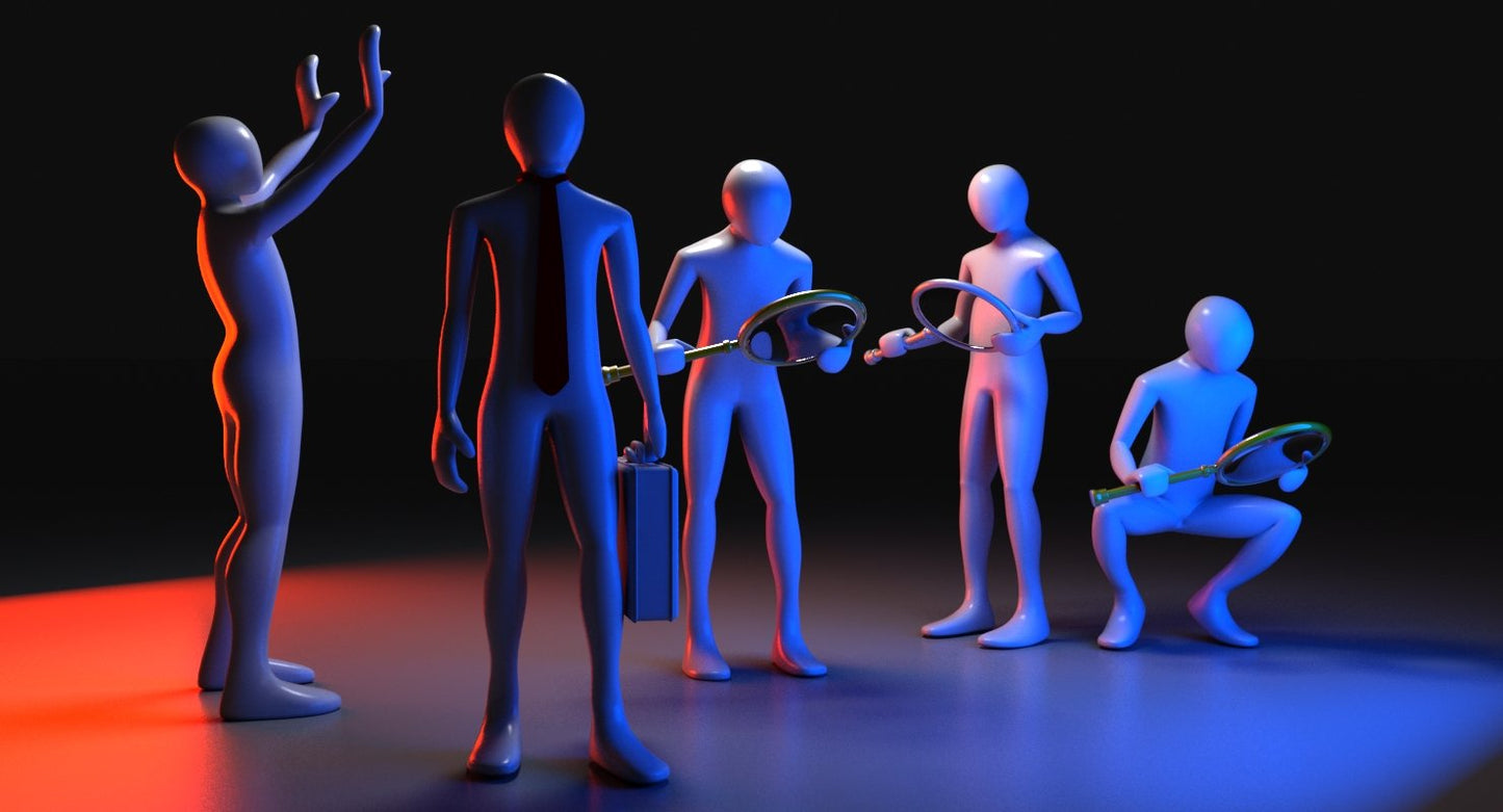 3D Men Posed