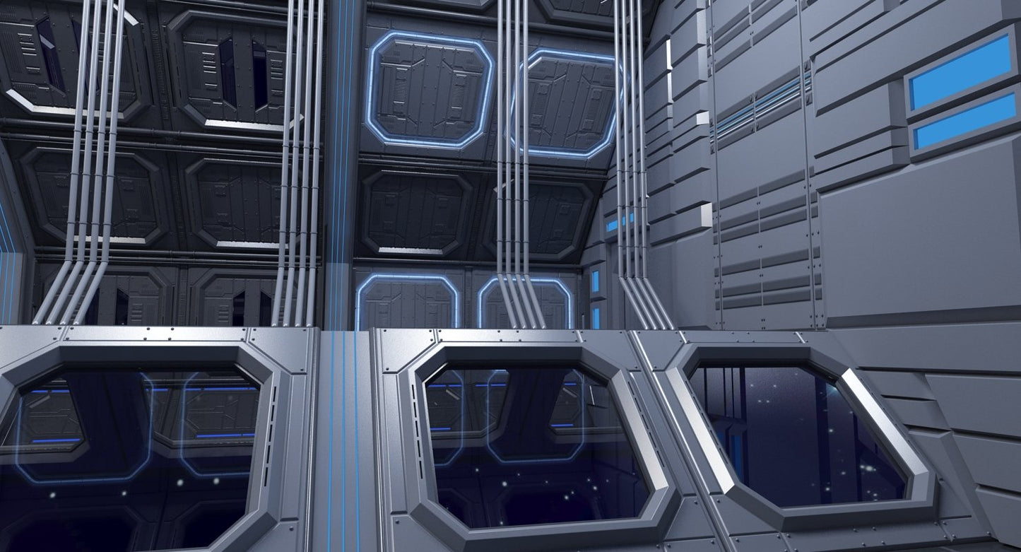 Sci Fi Interior 4 3D model