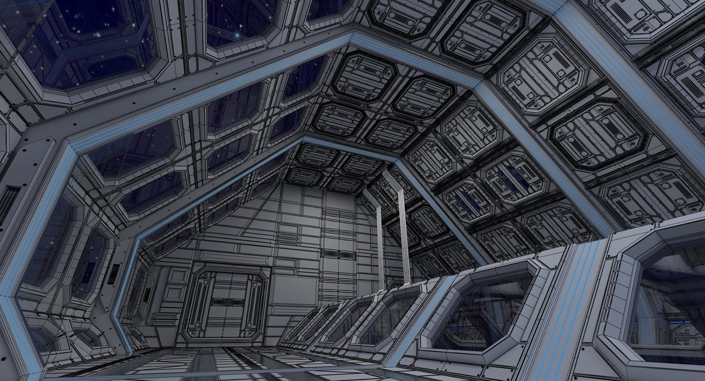 Sci Fi Interior 4 3D model