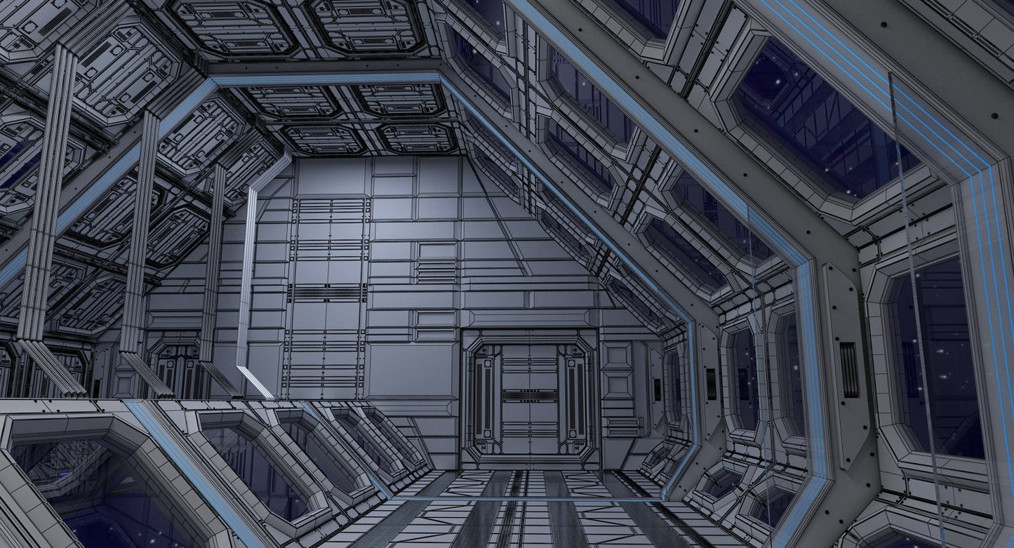 Sci Fi Interior 4 3D model