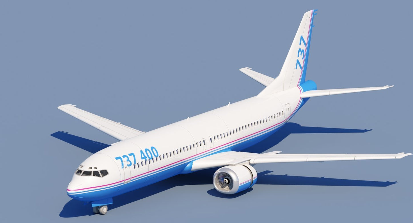 737 400 3D model