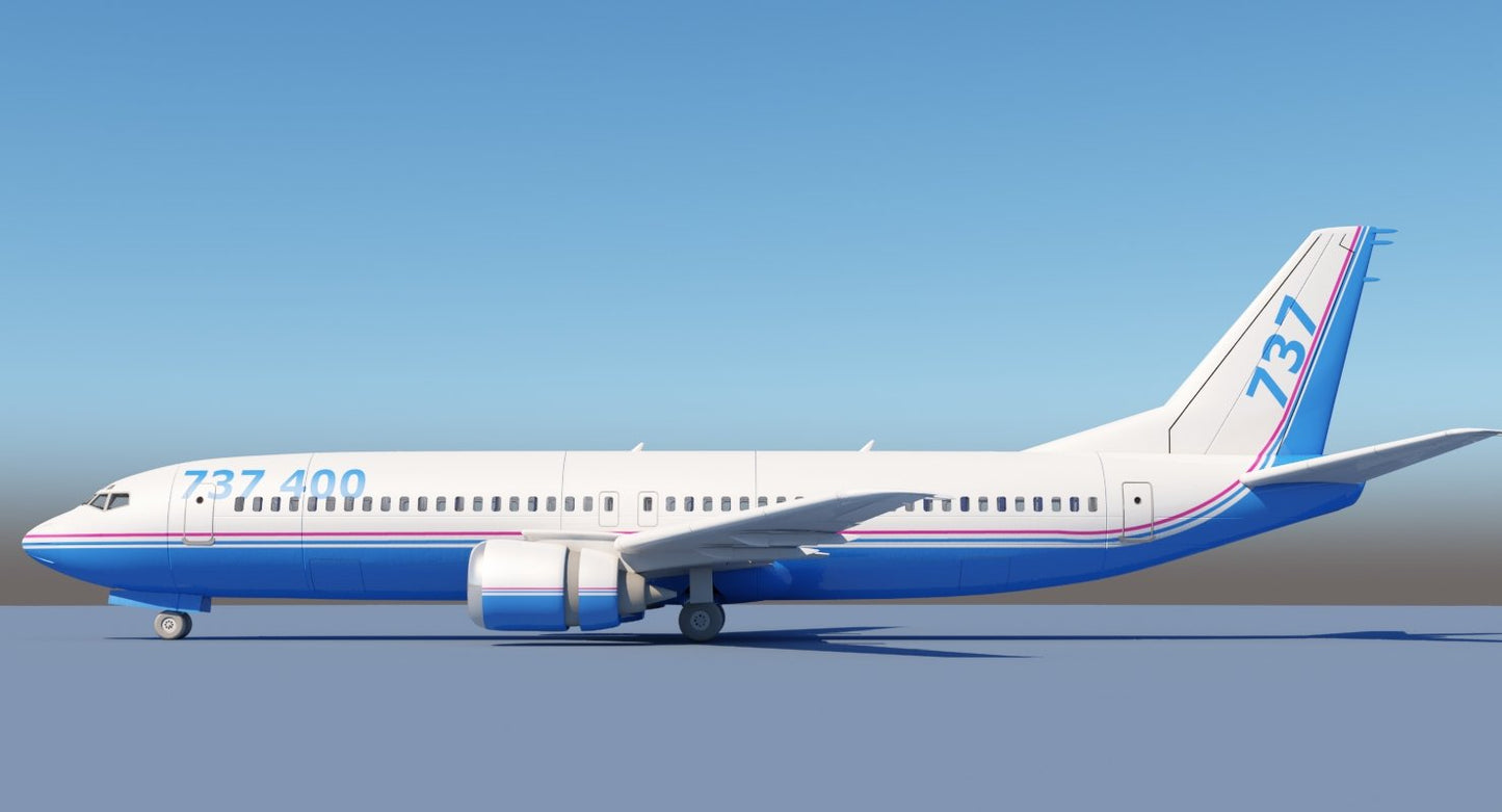 737 400 3D model