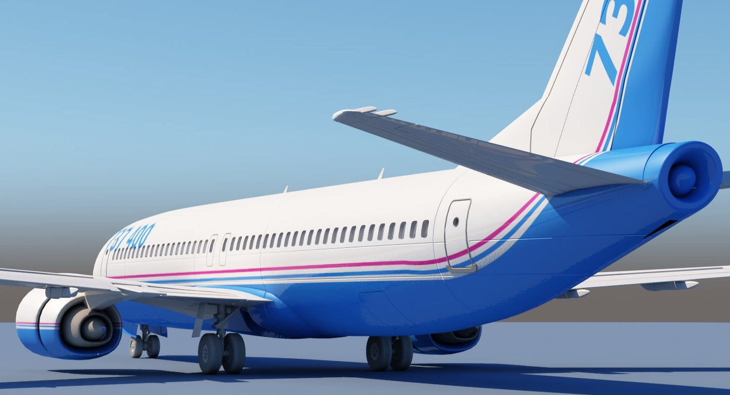 737 400 3D model