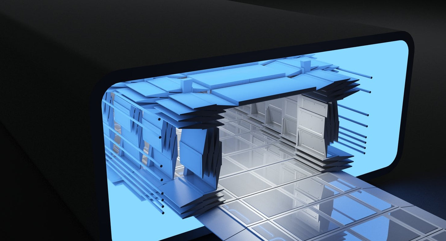 Sci-Fi Futuristic Tunnel 8 3D Model