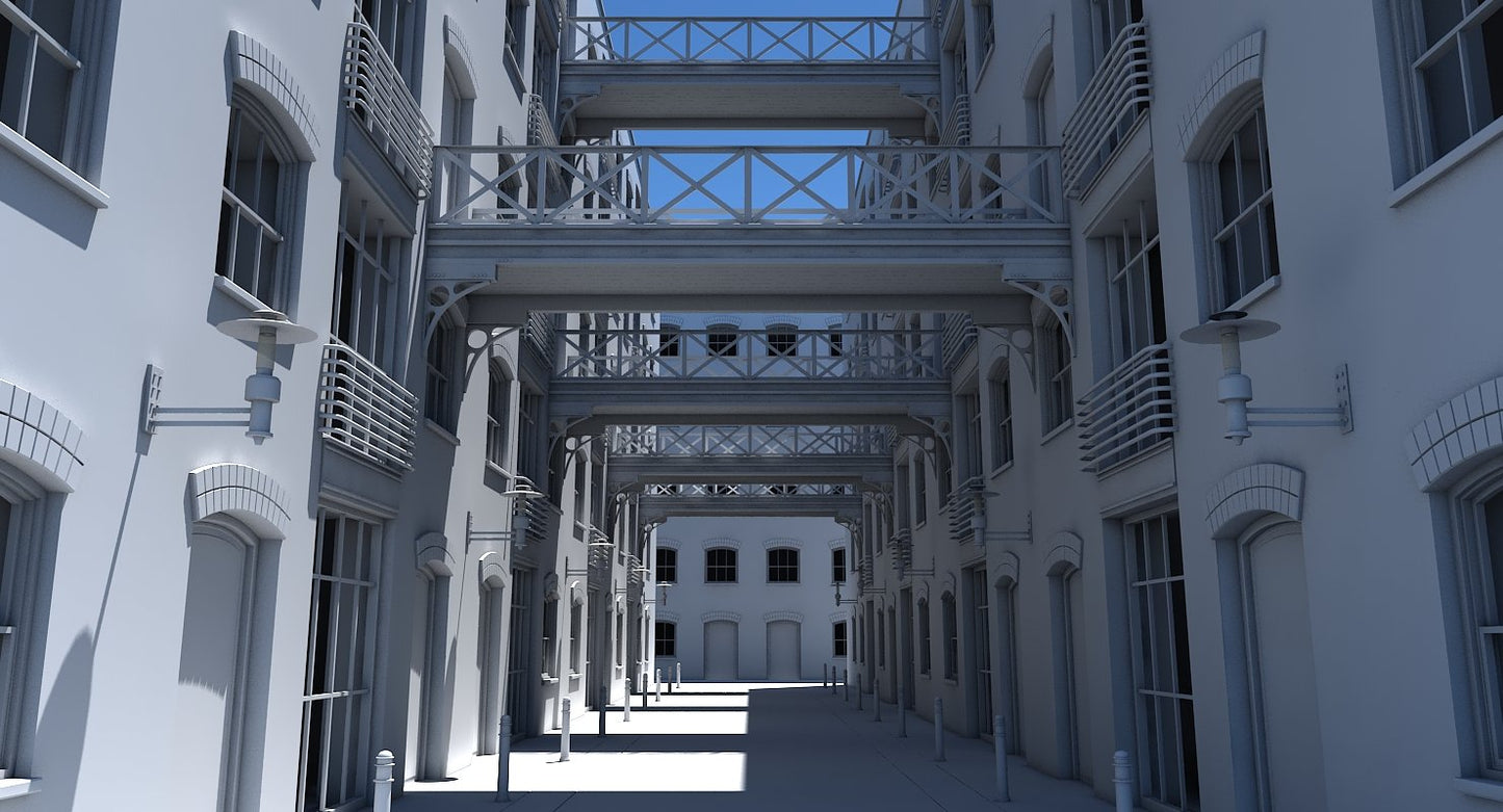 3D Building Alleyway