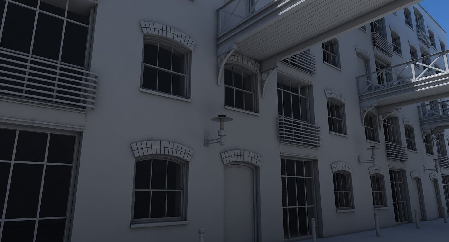 3D Building Alleyway