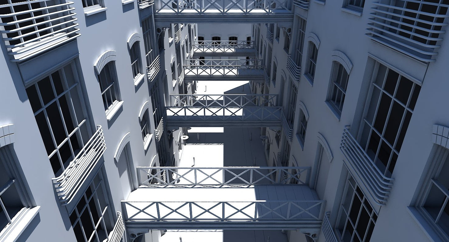 3D Building Alleyway