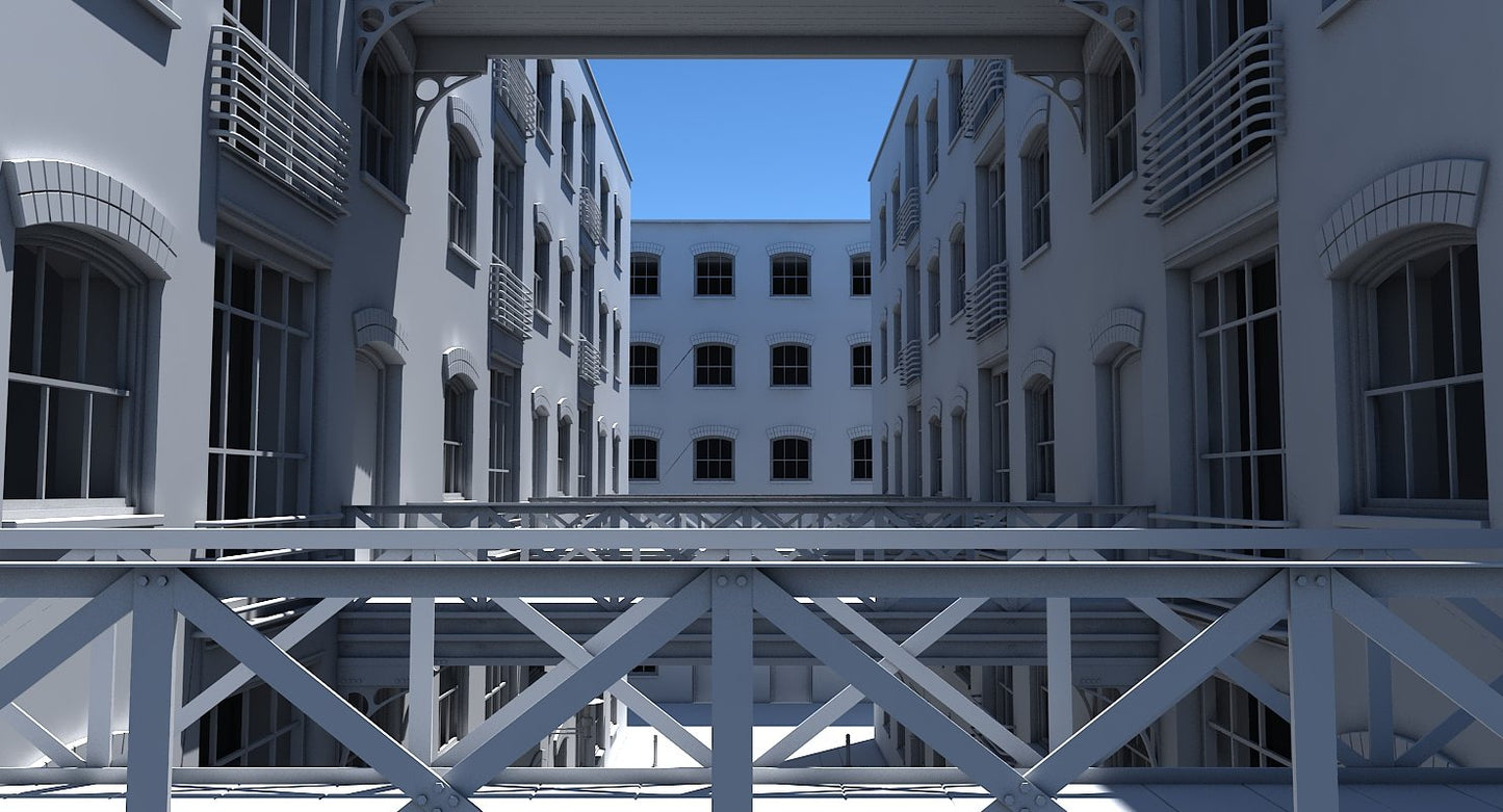 3D Building Alleyway