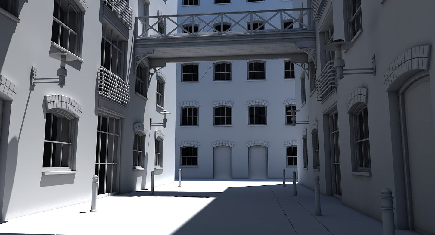 3D Building Alleyway