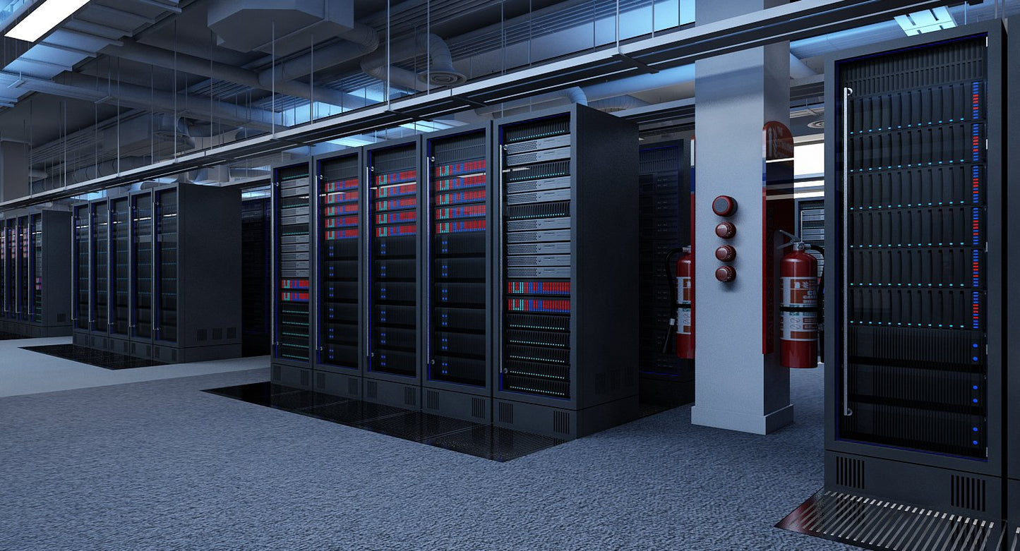 Data Communication Server Room 3D Model