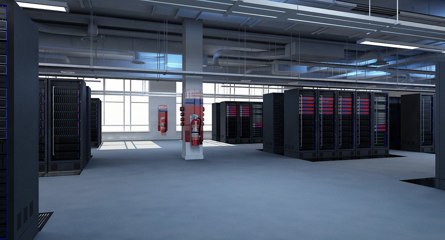 Data Communication Server Room 3D Model