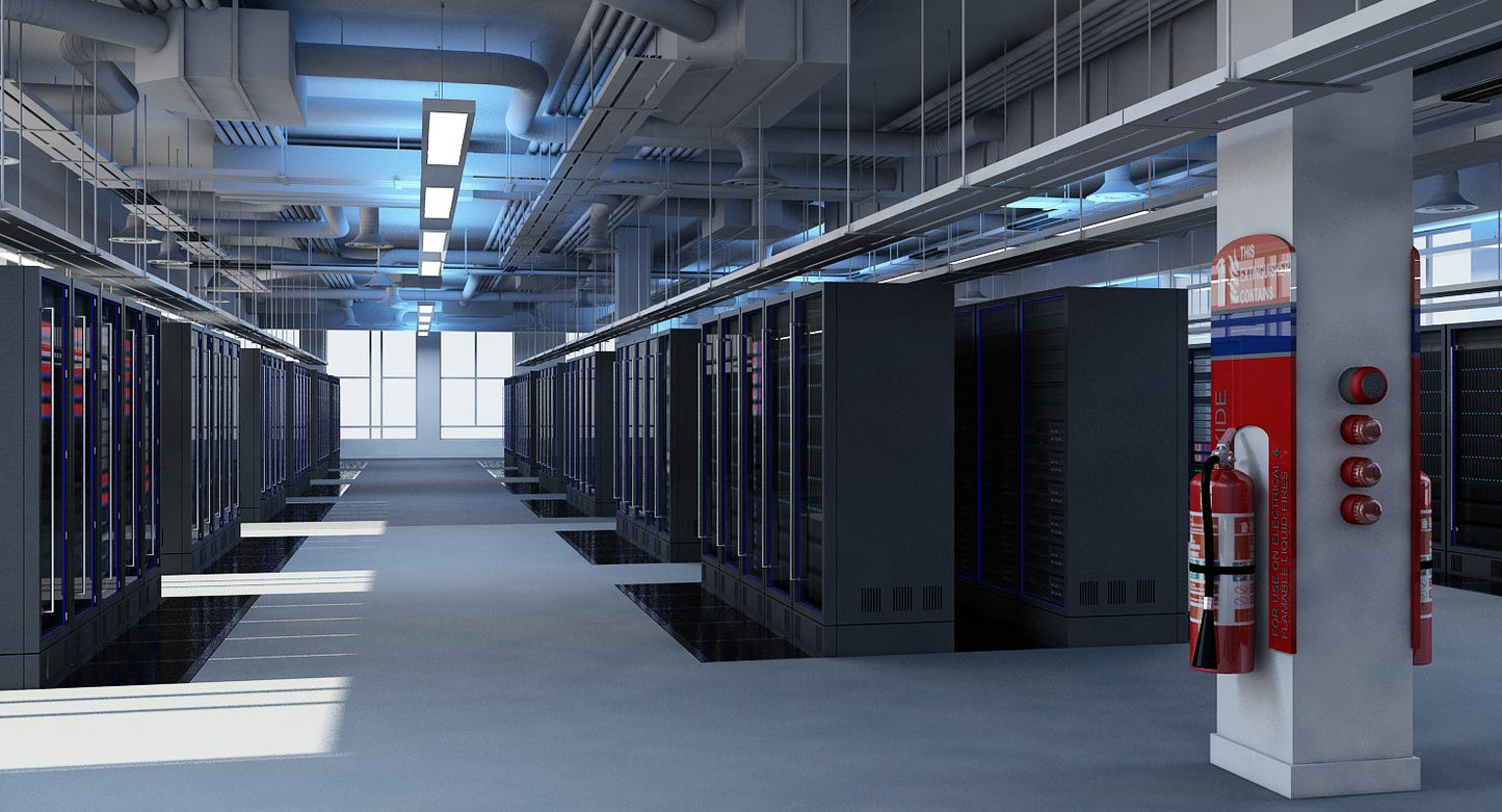 Data Communication Server Room 3D Model