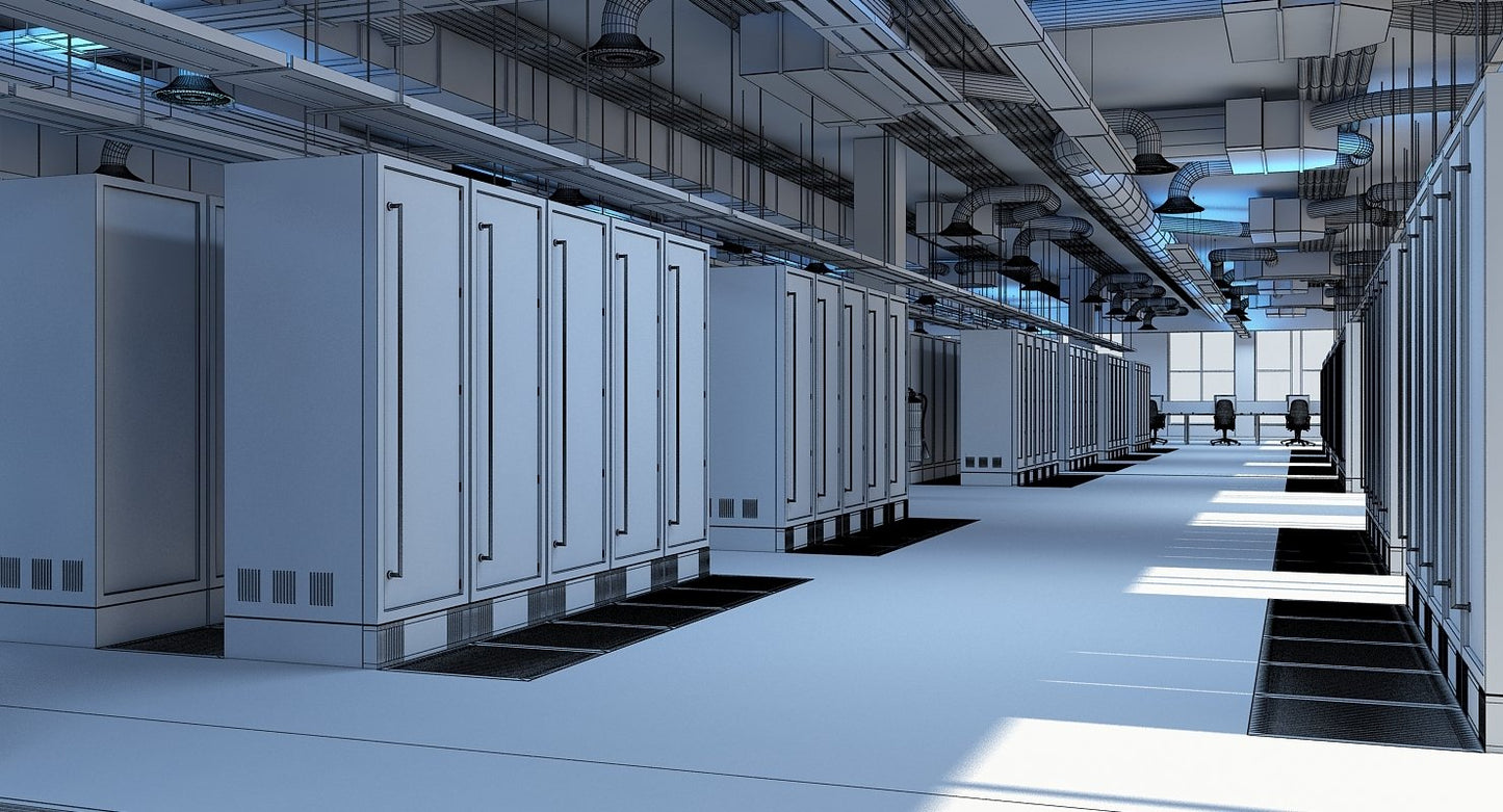 Data Communication Server Room 3D Model