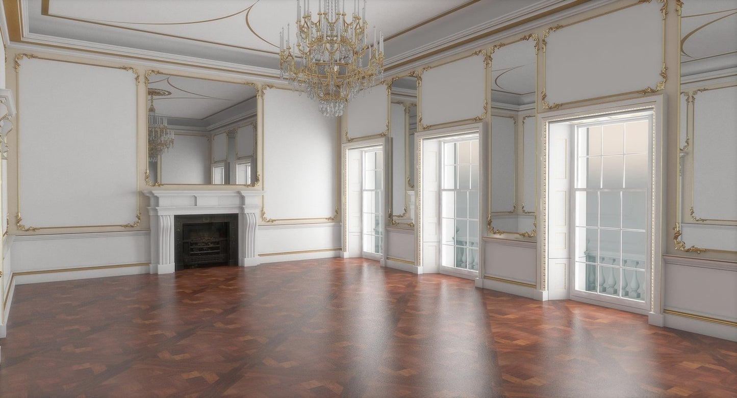 Classic Interior Hall 3D Model