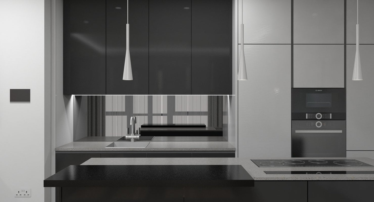 3D Living Room Kitchen Interior model