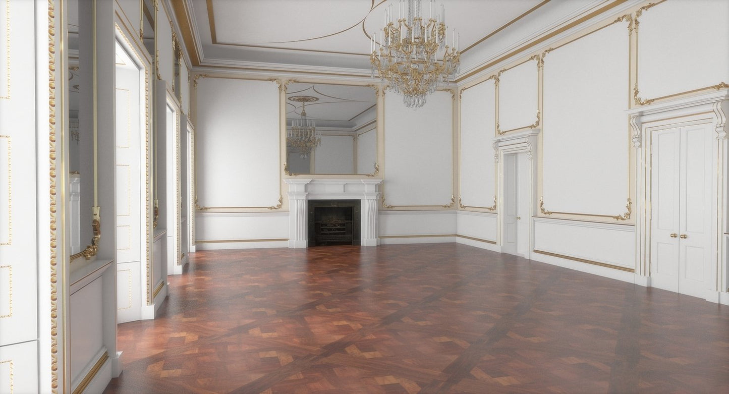 Classic Interior Hall 3D Model