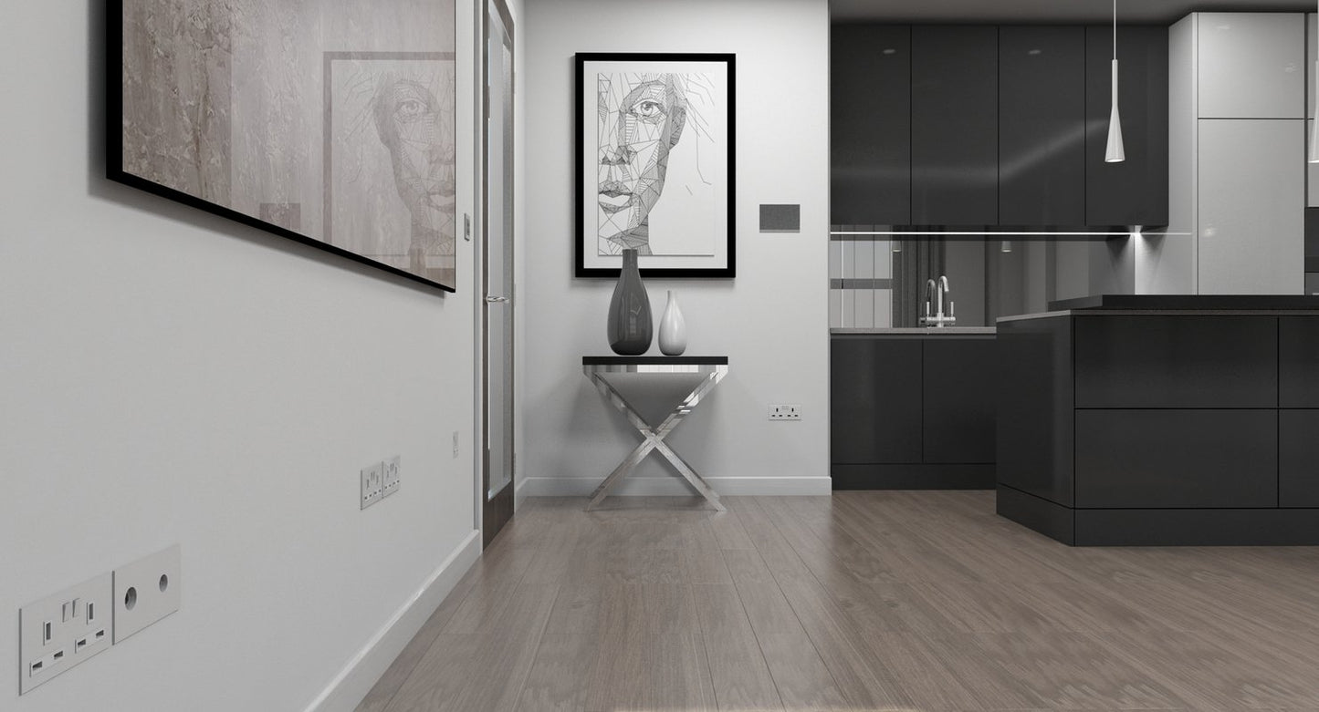 3D Living Room Kitchen Interior model