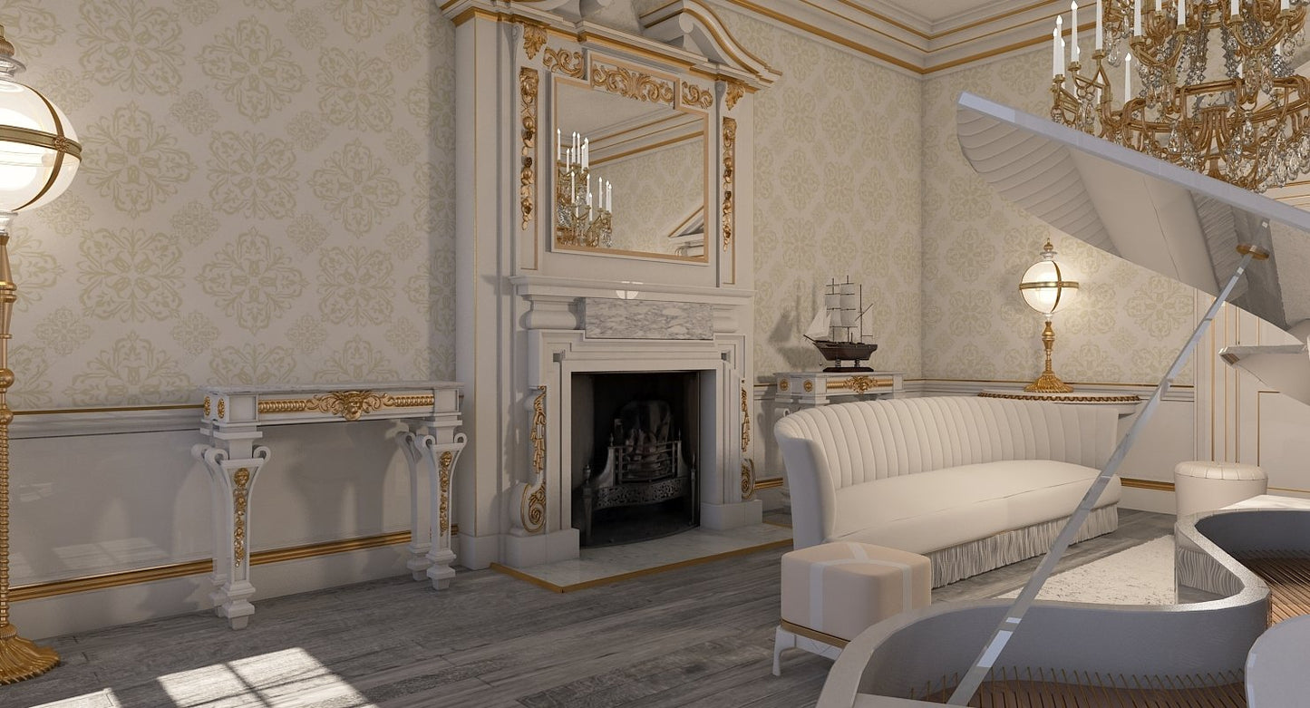Classic Interior Room 3D model
