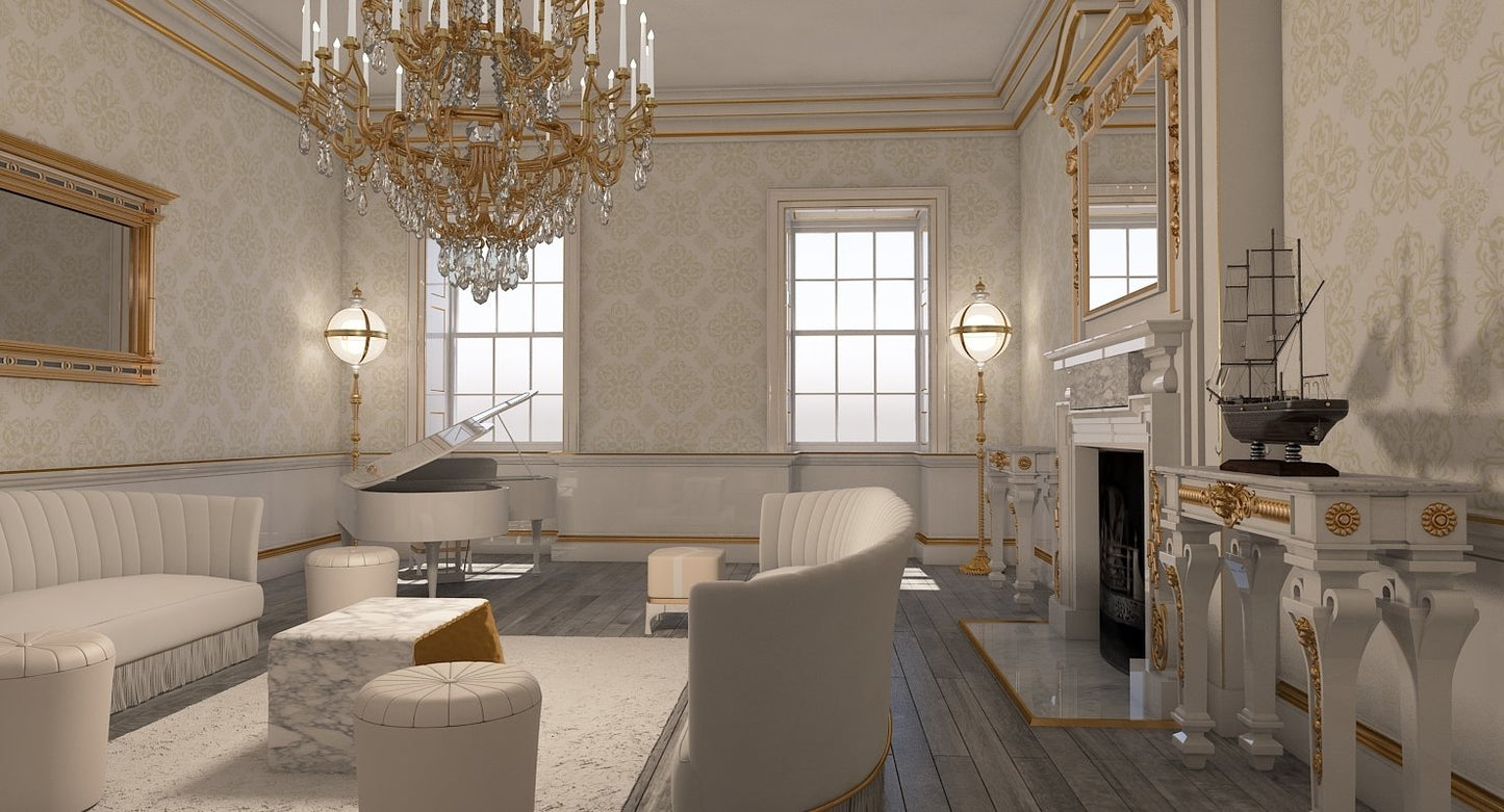 Classic Interior Room 3D model
