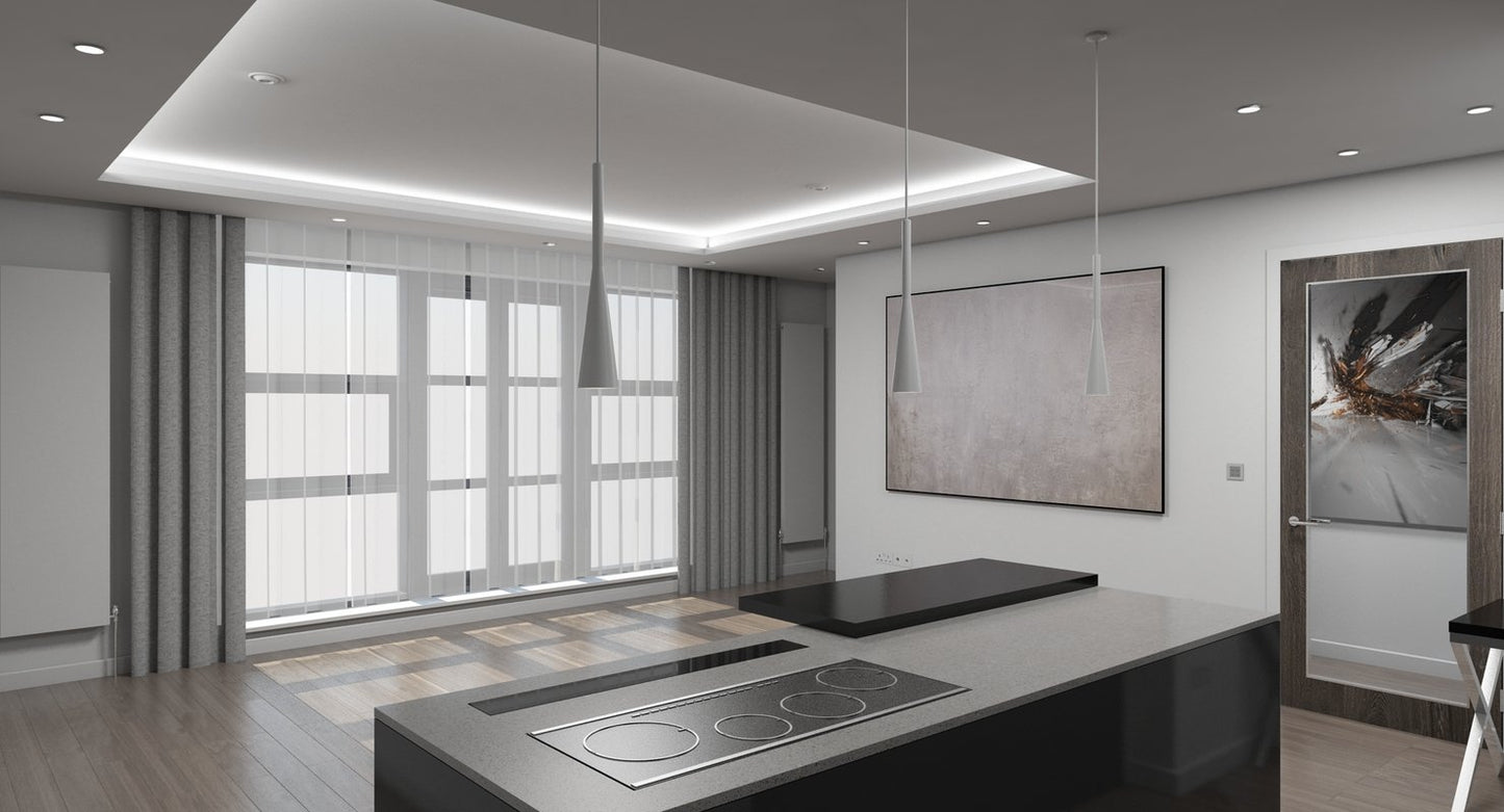 3D Living Room Kitchen Interior model