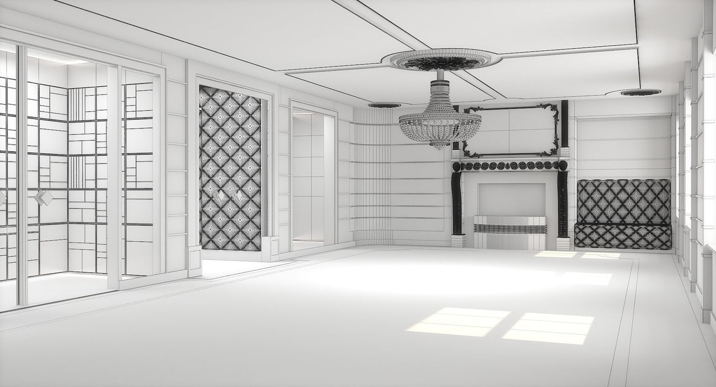 Classic Luxury Interior 3D Model