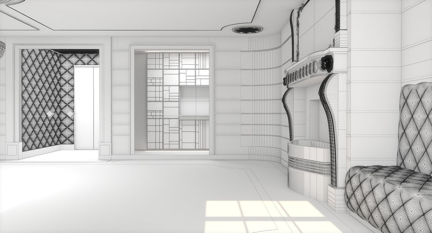 Classic Luxury Interior 3D Model