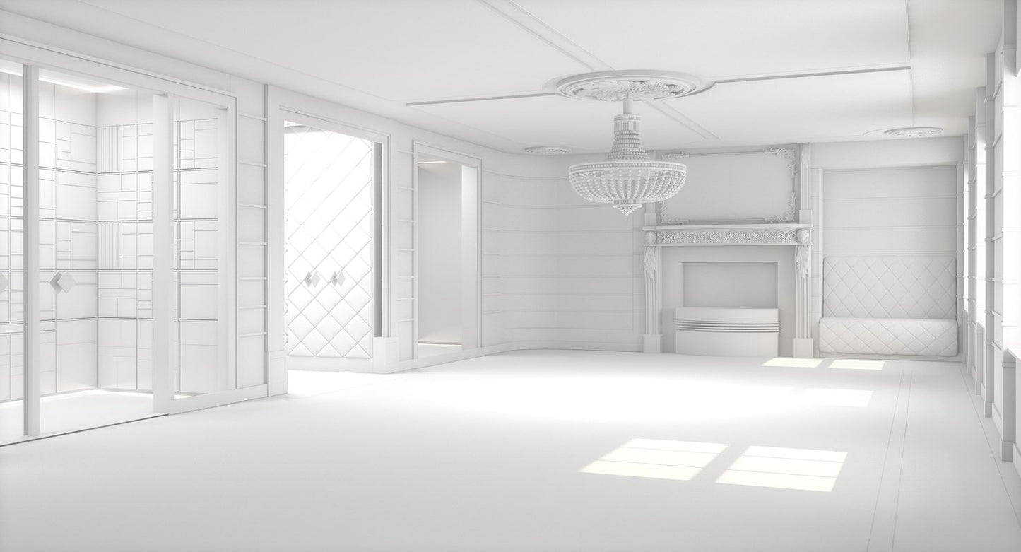 Classic Luxury Interior 3D Model