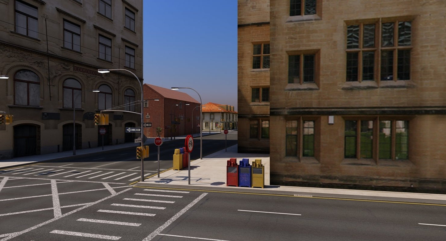 Low Poly City Block A