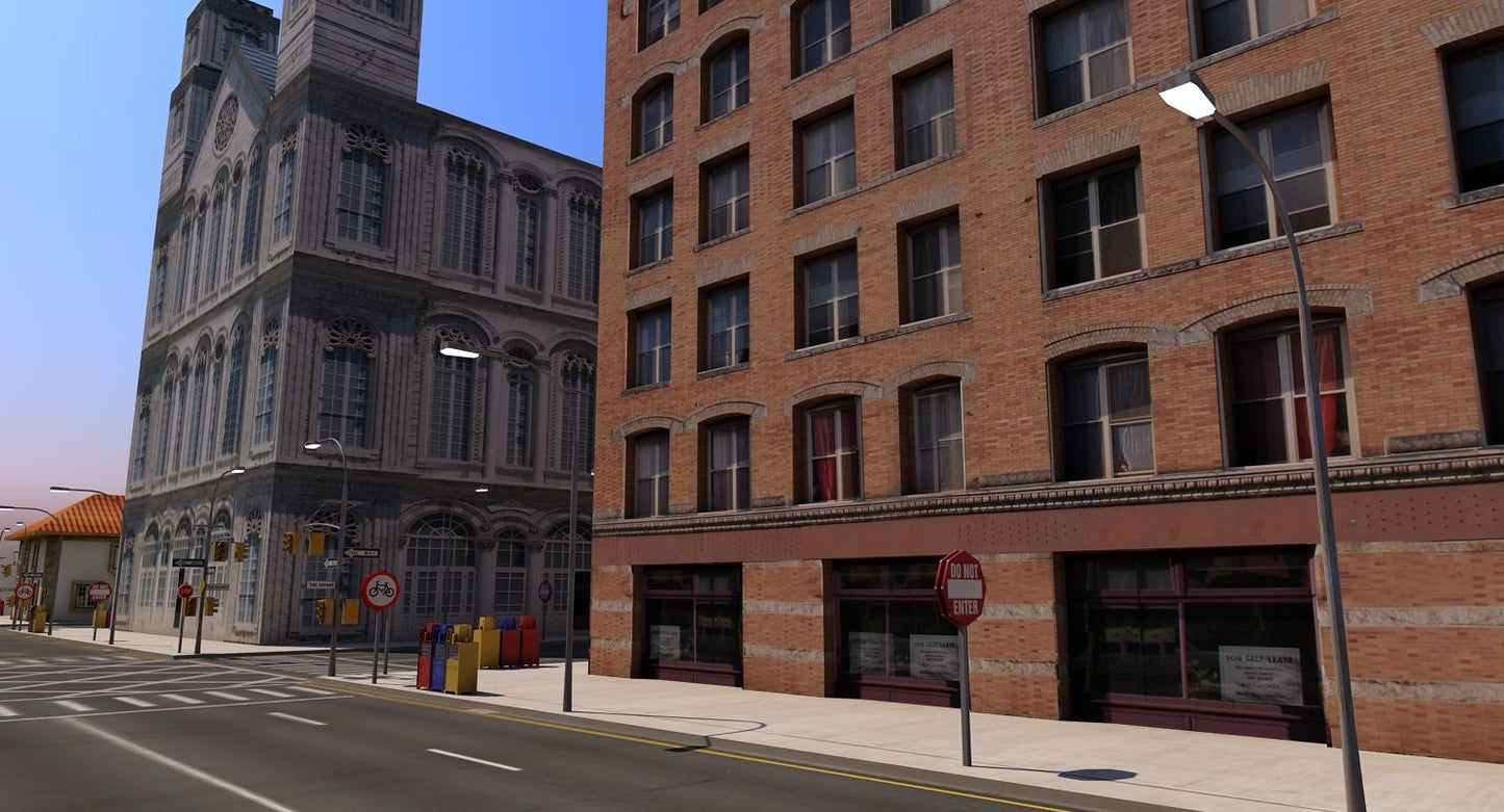Low Poly City Block A
