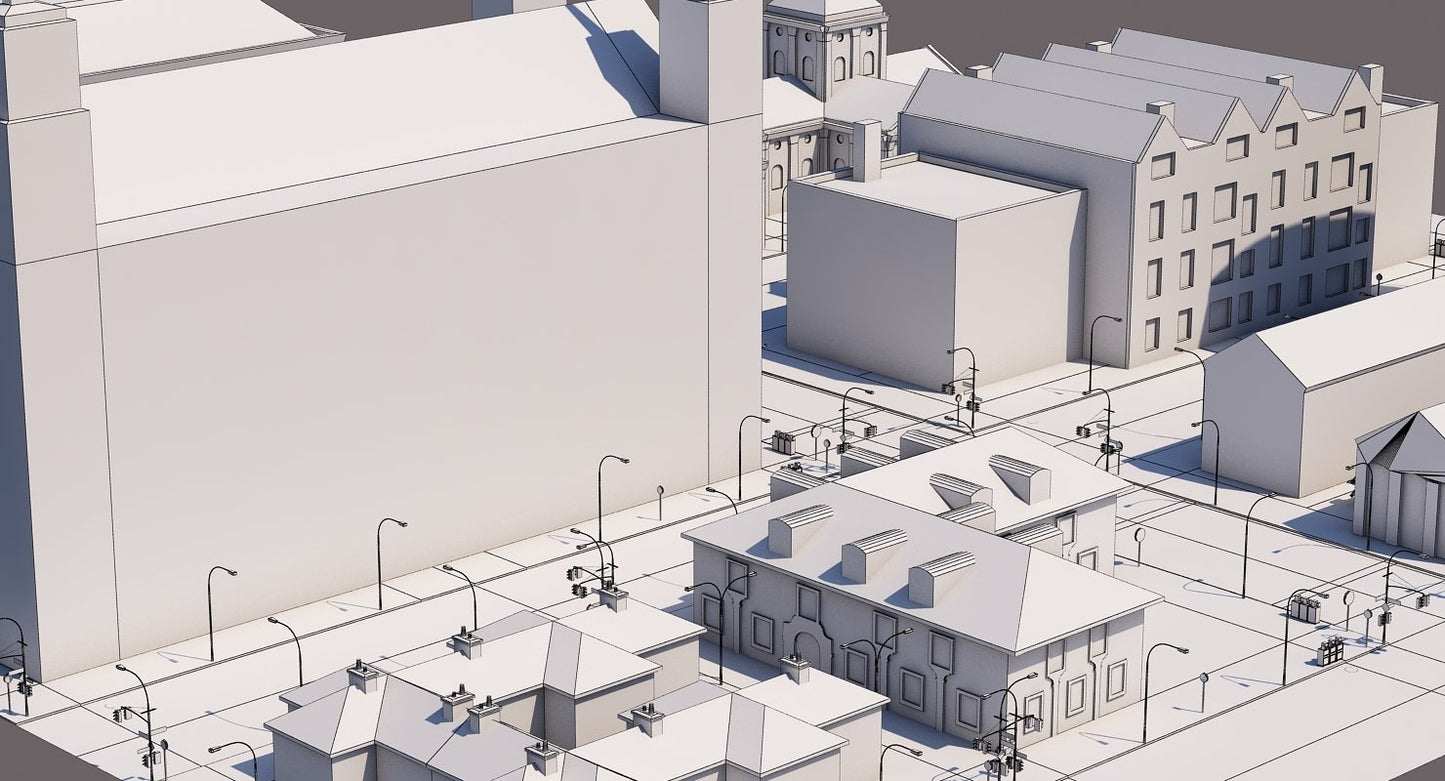 Low Poly City Block A