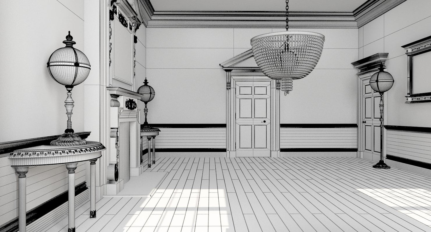 Classic Interior 34 3D Model